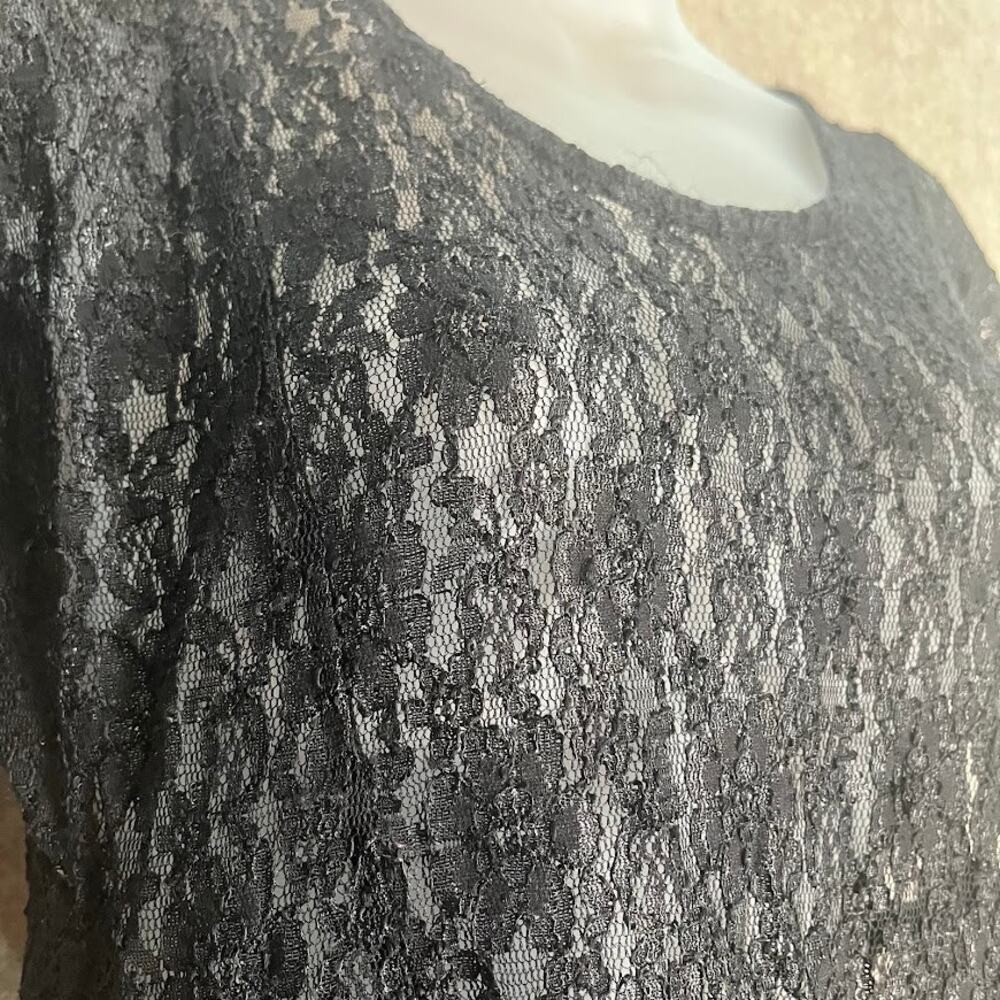 All That Jazz Black Whismigoth Lace Beaded Top - Picture 2 of 9